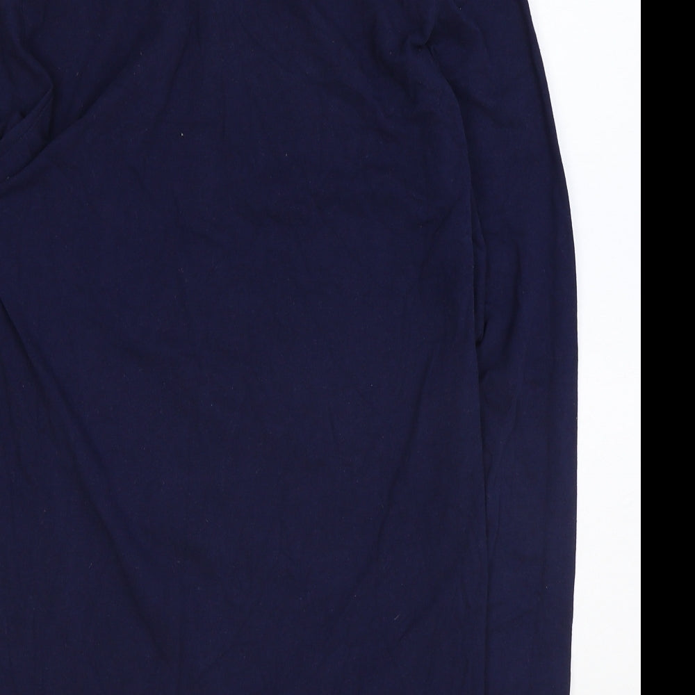 Mens UK Size M Boohoo Blue Button-Up Long Sleeve Casual Shirt