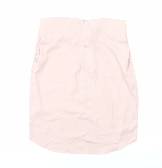 Womens UK Size 8 River Island Pink Basic Blouse