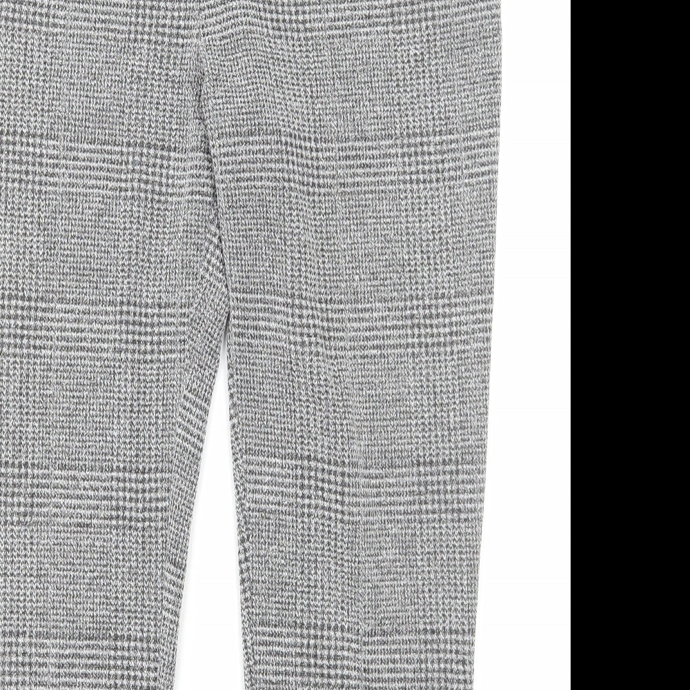 Womens UK Size XL Preworn Regular Fit Dress Pants Grey Trousers