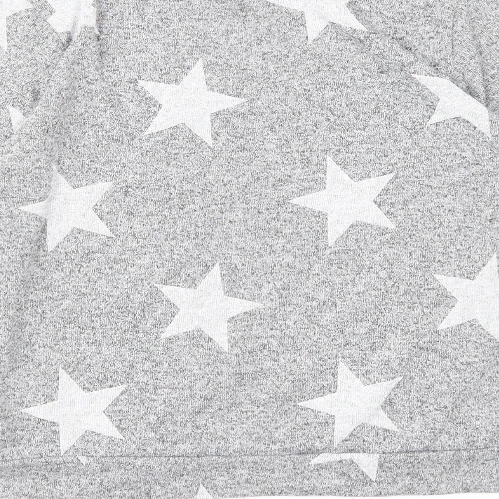 Womens UK Size M Boohoo Grey Pullover Jumper