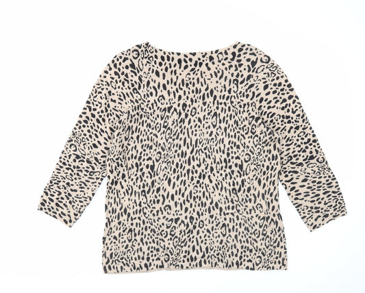 Womens UK Size 16 Marks and Spencer Beige Pullover Jumper