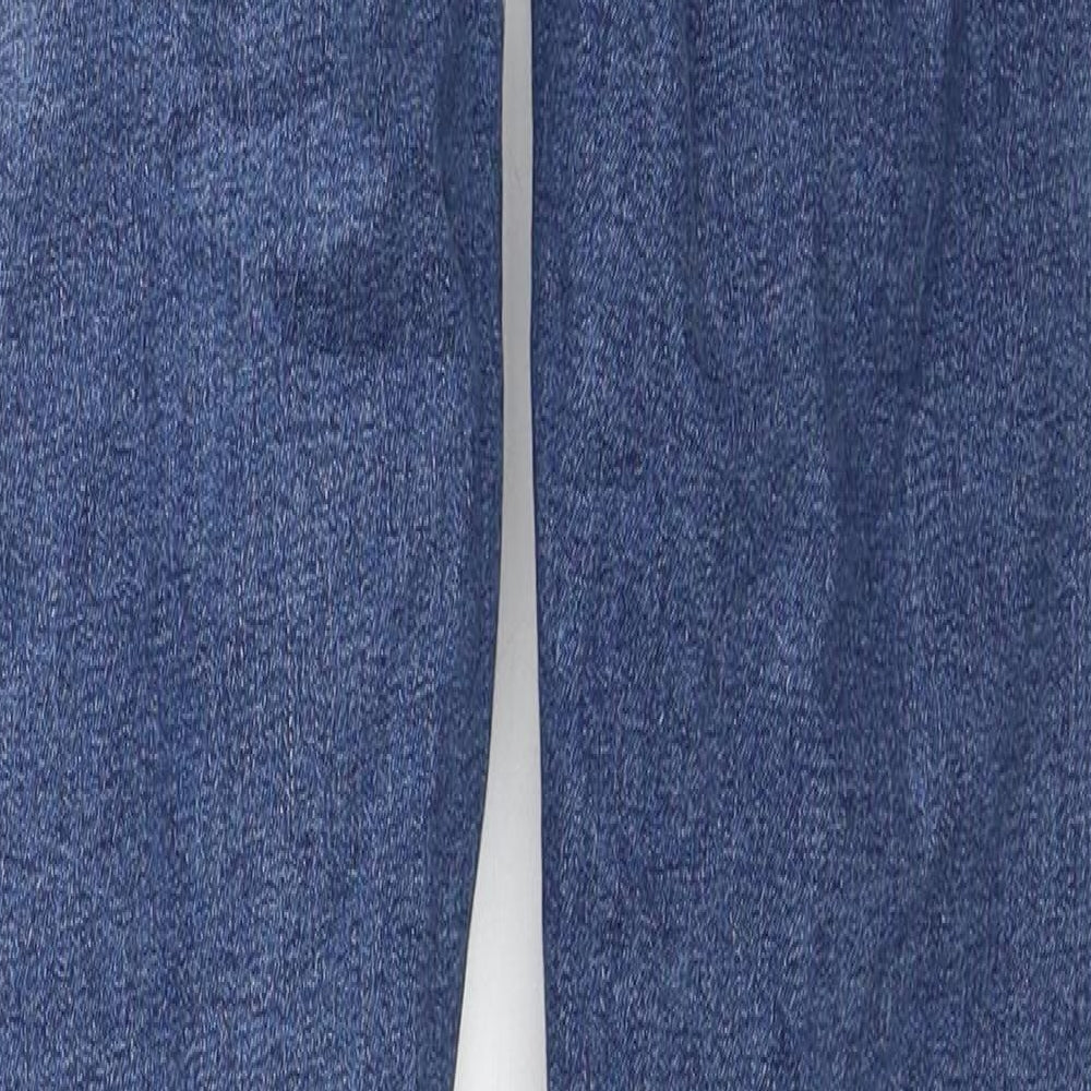 Topshop Womens Blue Cotton Skinny Jeans Size 28 in L32 in Regular Zip
