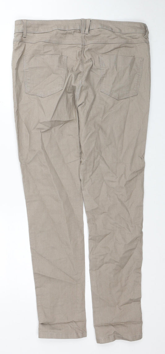 Womens UK Size 34 in Preworn Regular Fit Skinny Brown Jeans
