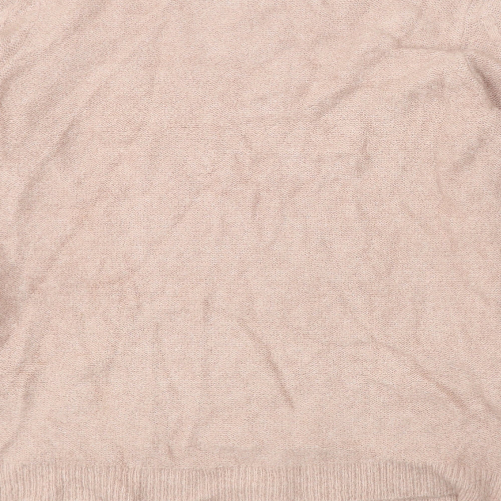 Womens UK Size 12 M&Co Pink Pullover Jumper