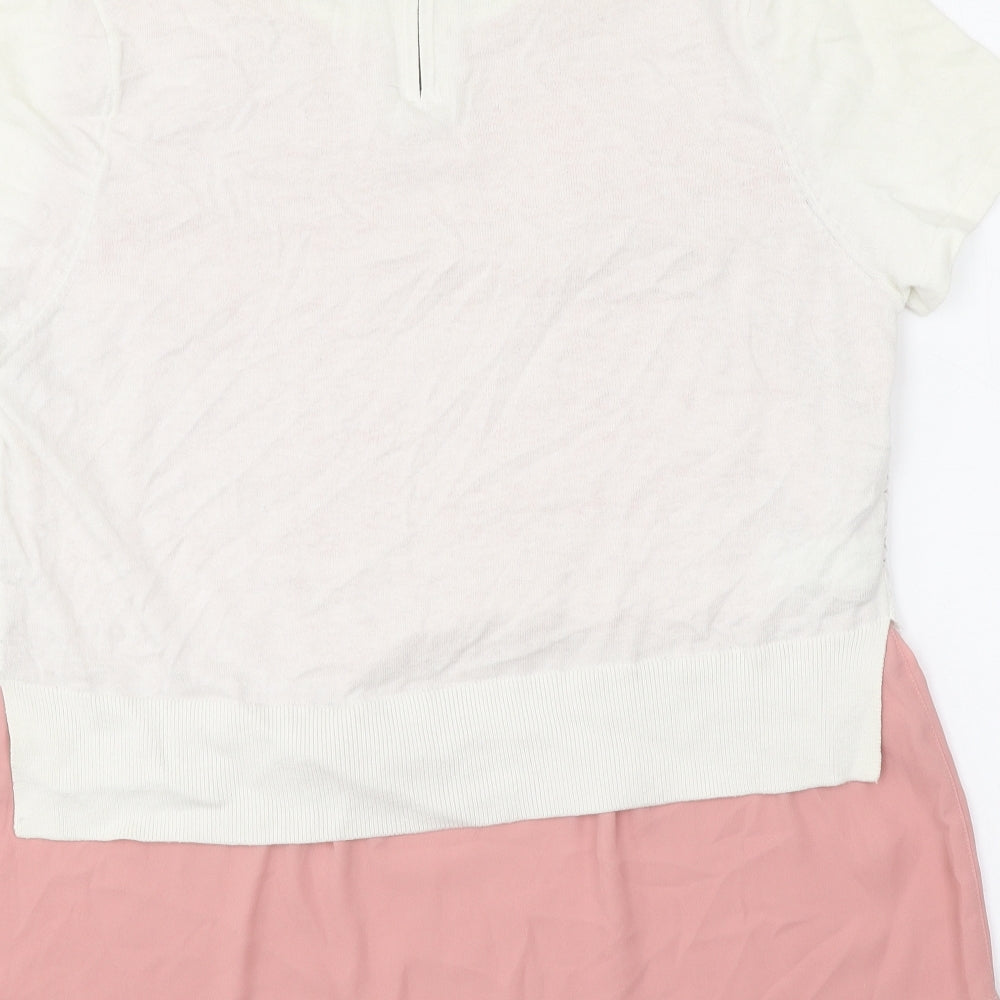 Womens UK Size 14 NEXT White Pullover Jumper