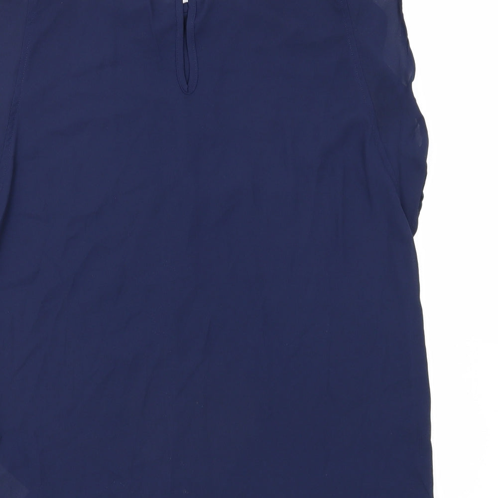 Womens UK Size M CALLIOPE Blue Basic Blouse