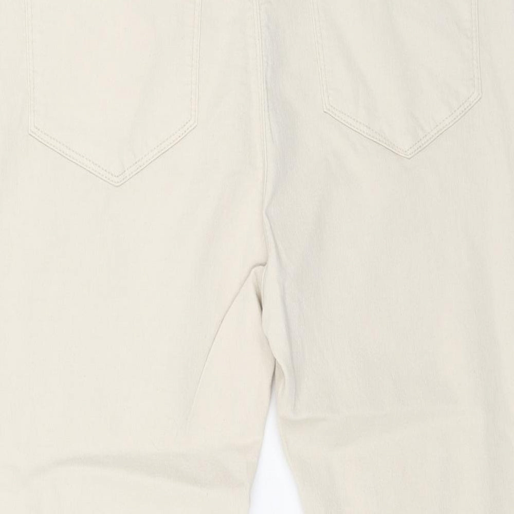 365 Womens Beige Cotton Jegging Jeans Size 14 L20 in Regular