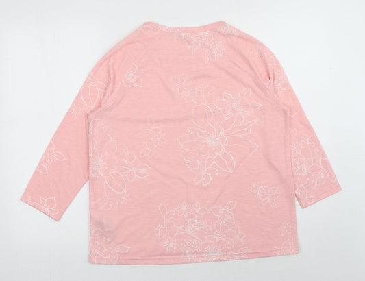 Womens UK Size 14 Marks and Spencer Pink Basic Blouse