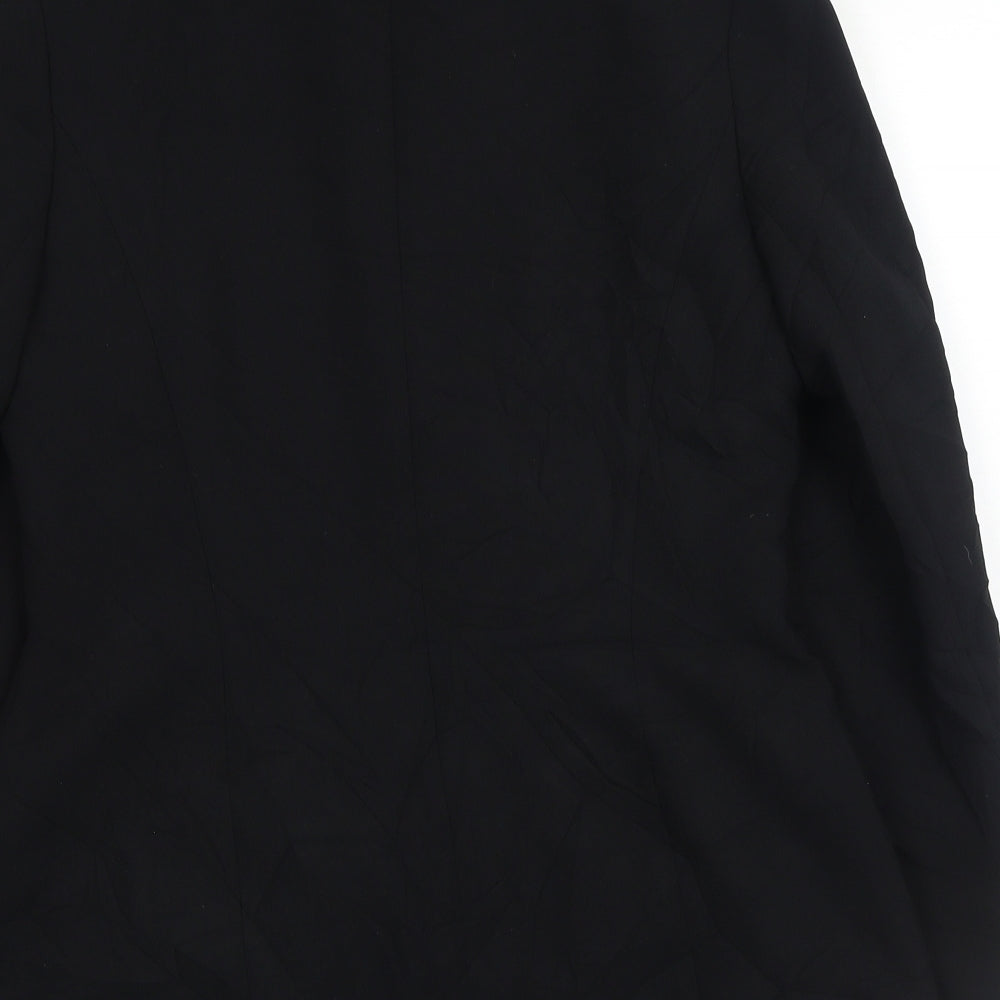 Principles Womens Black Polyester Jacket Blazer Size 12