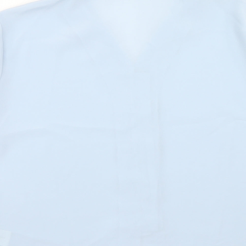 Womens UK Size 18 Anna Morelle Blue Basic Button-Up