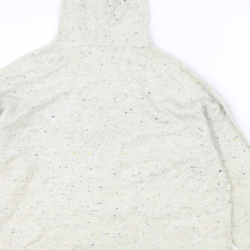 TU Womens Grey Round Neck Acrylic Pullover Jumper Size L