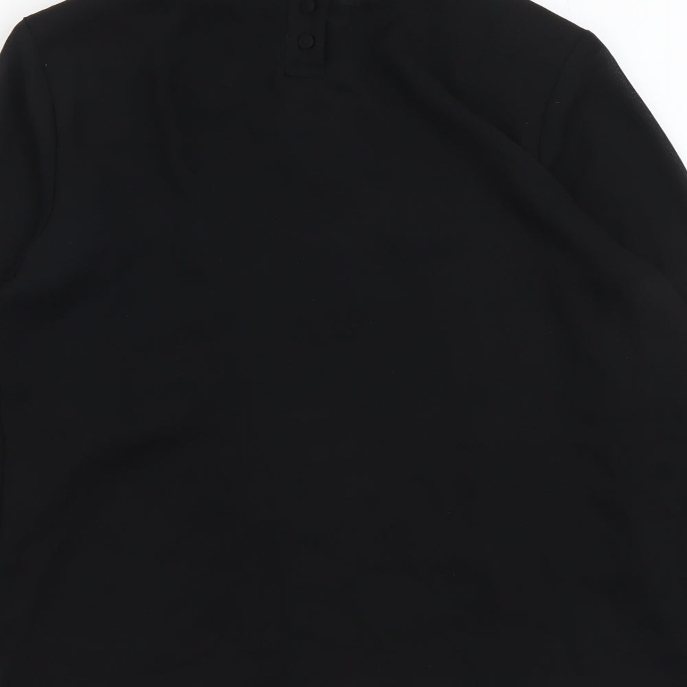 Womens UK Size 10 Collection Black Basic Blouse