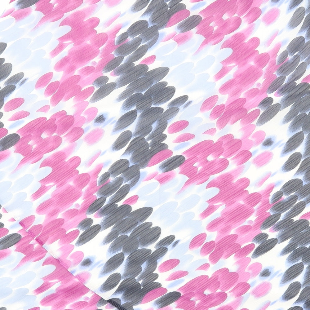 Isle Womens Purple Geometric Polyester Swing Skirt Size 16