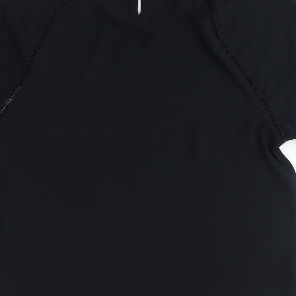 Womens UK Size 6 Marks and Spencer Black Basic T-Shirt