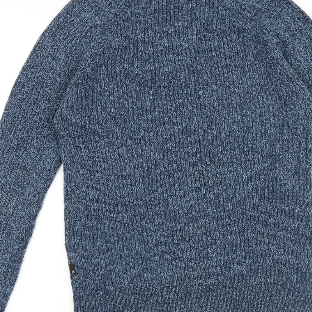 Burton Mens Blue Round Neck Chlorofibre Pullover Jumper Size S Long Sleeve