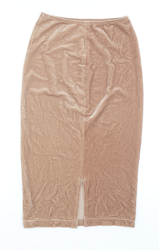 American Apparel Womens Beige Polyester Straight & Pencil Skirt Size M