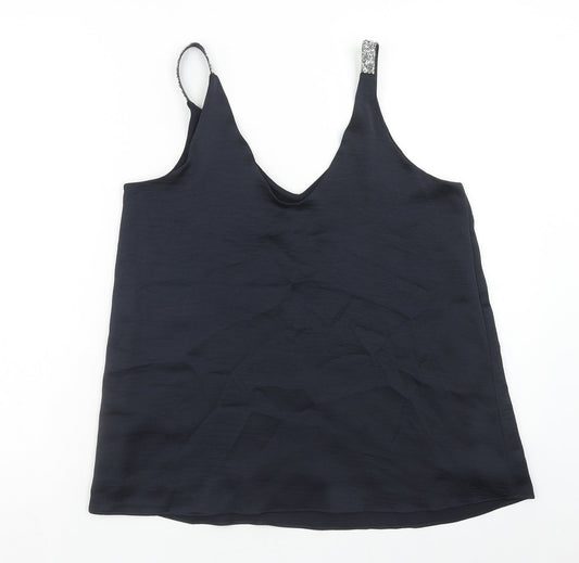 Womens UK Size 10 NEXT Blue Basic Tank