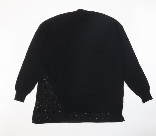 Womens UK Size M NEXT Black Pullover Jumper