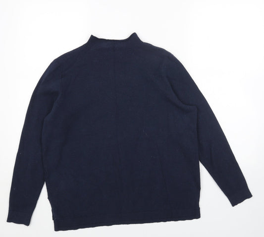 Womens UK Size 14 Marks and Spencer Blue Pullover Jumper