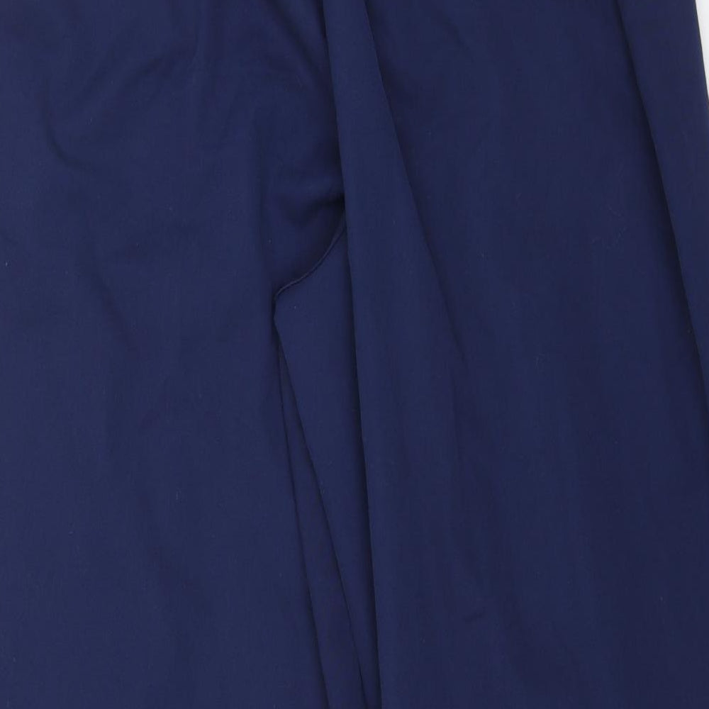 Womens UK Size 18 Preworn Regular Fit Carrot Blue Trousers