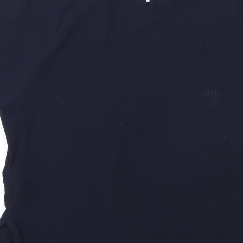 Womens UK Size 6 Marks and Spencer Blue Basic Blouse