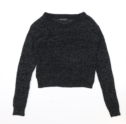 Womens UK Size 12 Select Black Pullover Jumper
