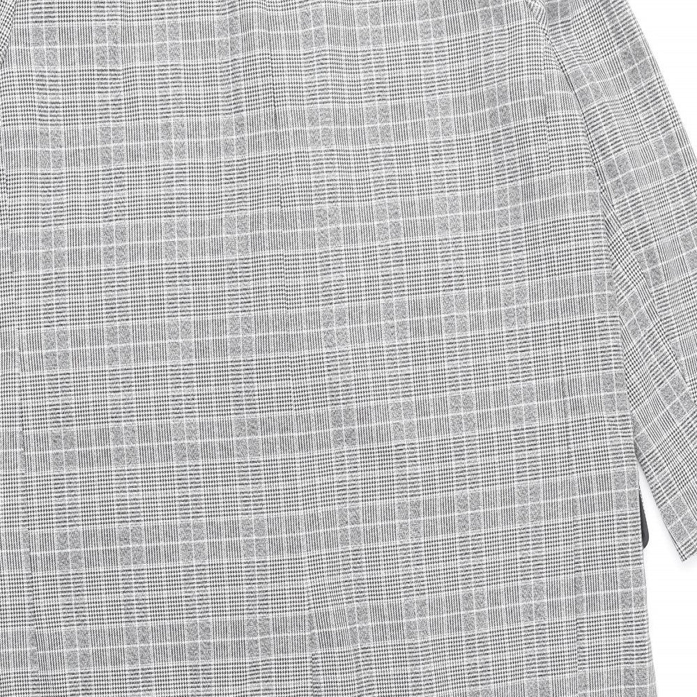 Womens UK Size 10 ASOS Grey Overcoat