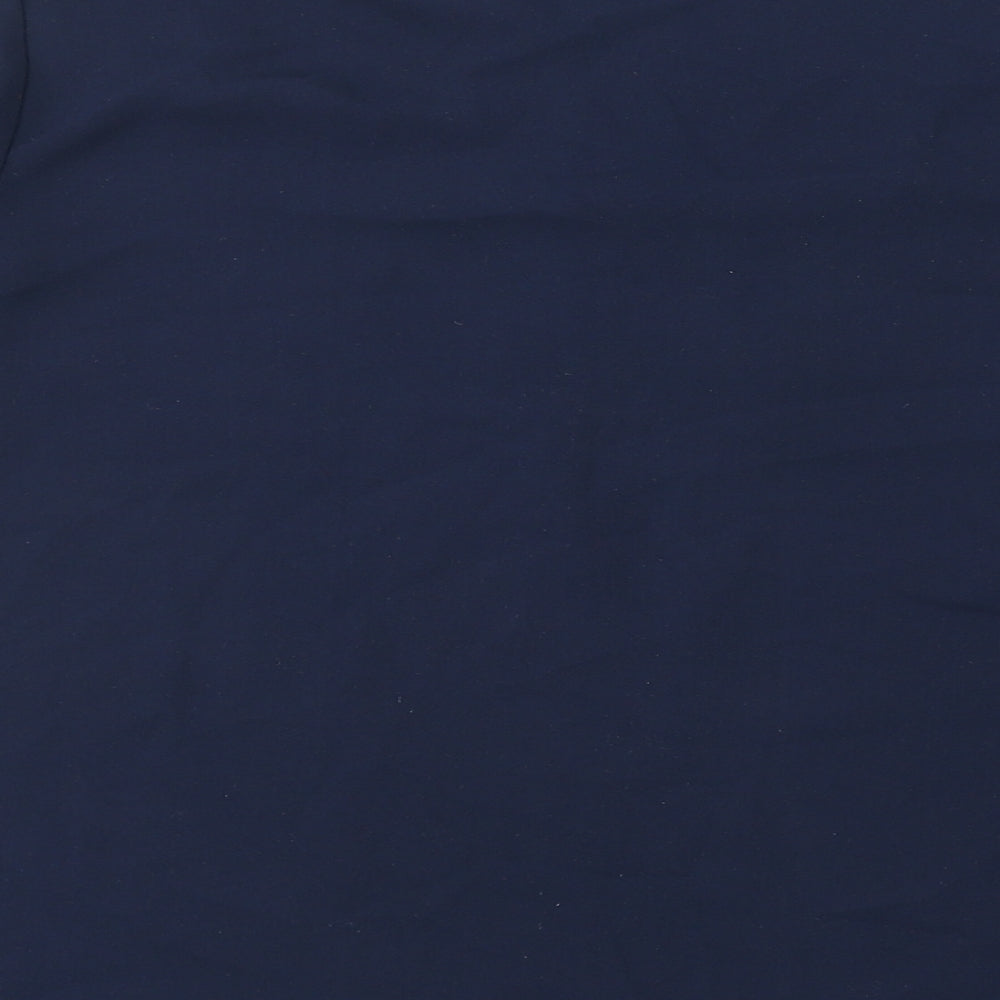 Primark Womens Blue Polyester Basic Blouse Size 8 V-Neck