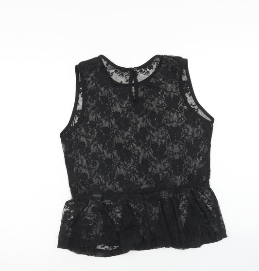 Womens UK Size 14 Atmosphere Black Basic Tank