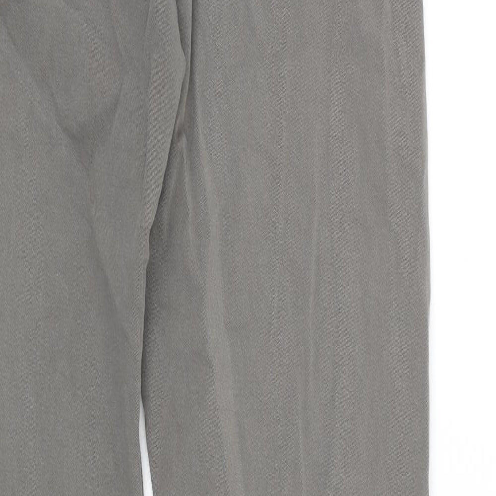 Uniqlo Womens Grey Cotton Straight Jeans Size 28 in L31 in Regular Zip