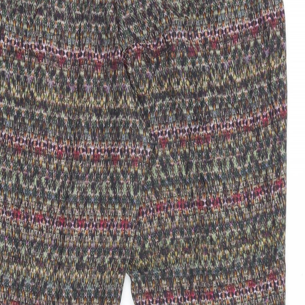 Womens UK Size L Zara Regular Fit Multicoloured Trousers