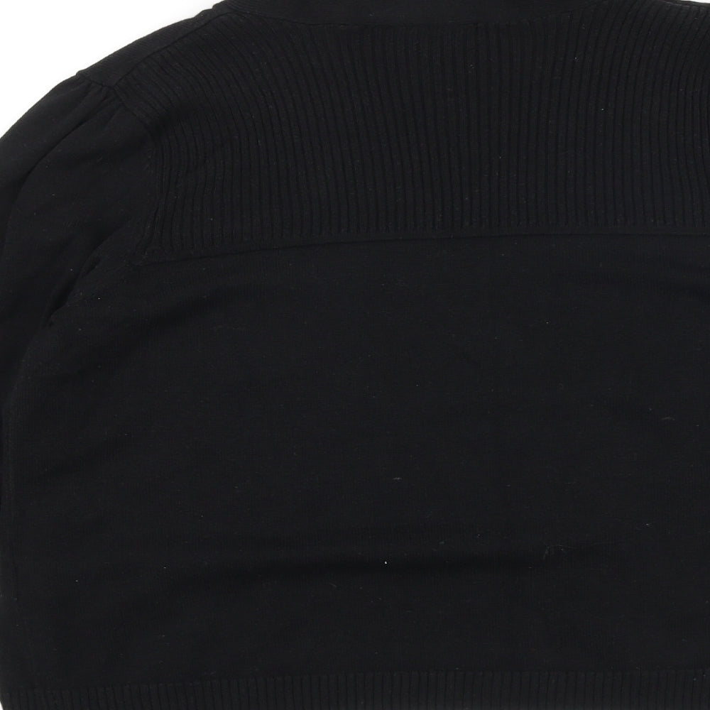 Womens UK Size M Wallis Black Cardigan Jumper