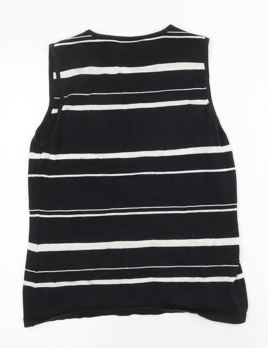 Womens UK Size 12 Dorothy Perkins Black Vest Jumper