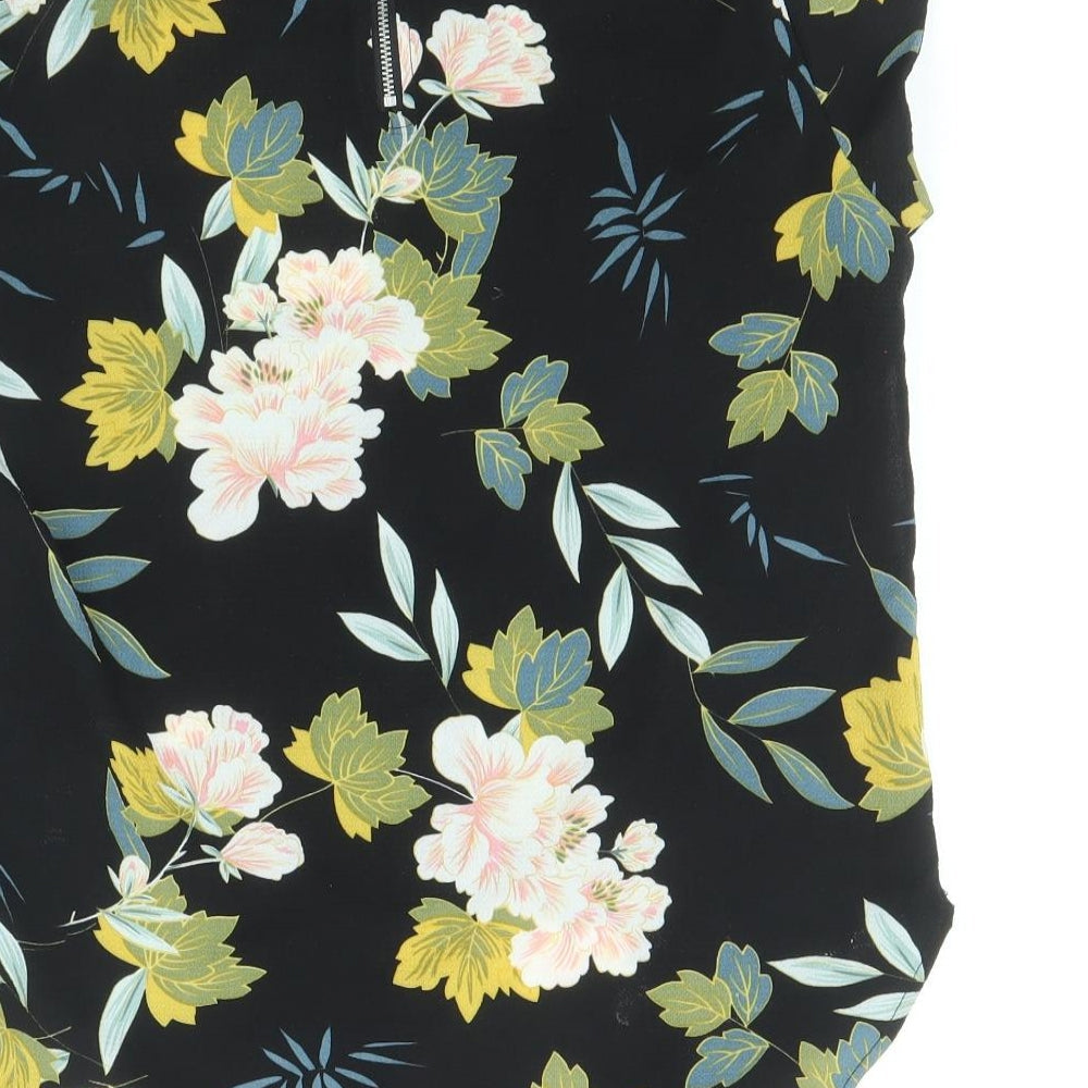 Womens UK Size 6 Only Black Basic Blouse