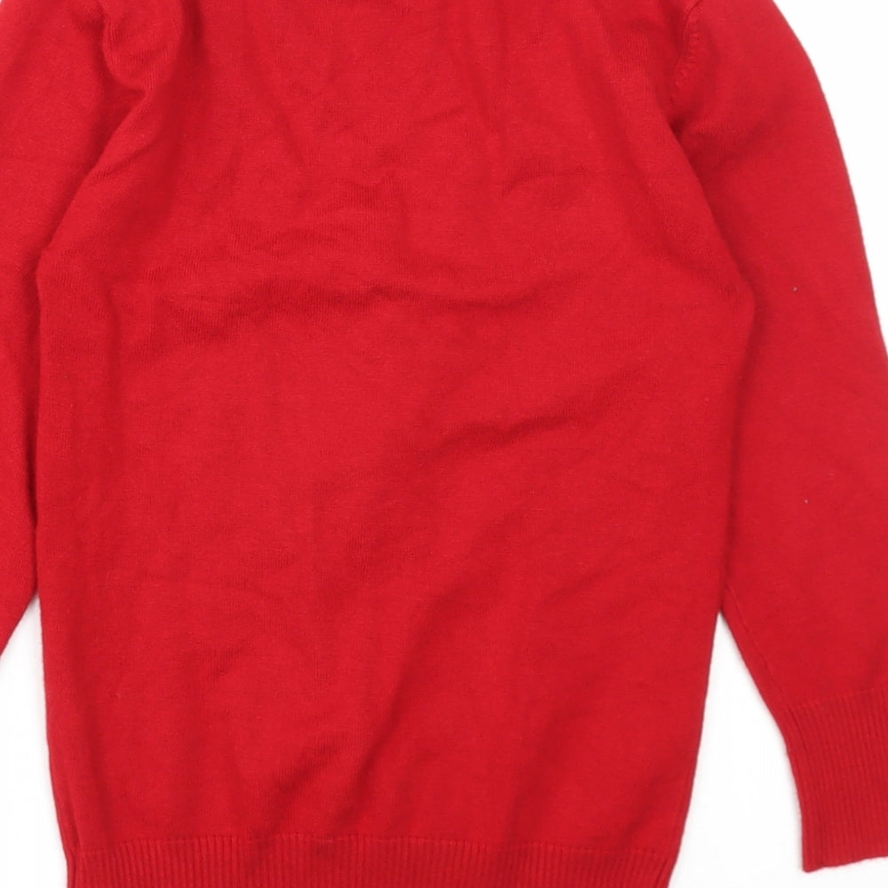 Womens UK Size 10 New Look Red Pullover Jumper