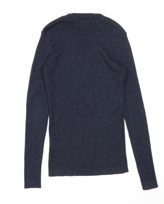Womens UK Size 10 Warehouse Blue Pullover Jumper
