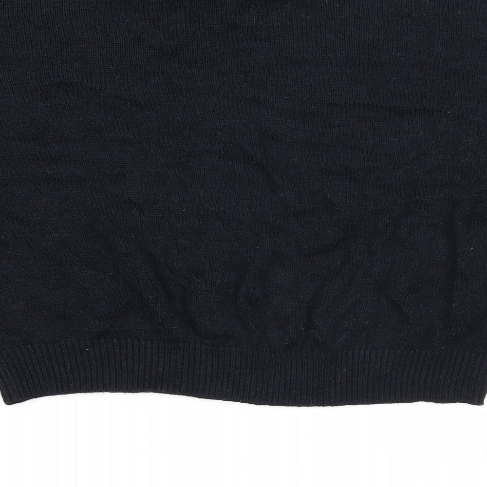 Womens UK Size S Divided Black Pullover Jumper