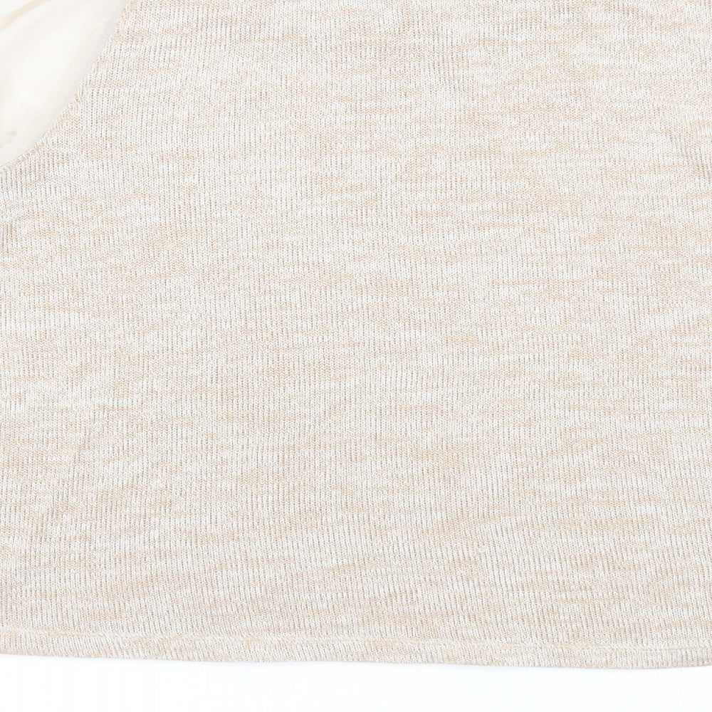 Womens UK Size 10 Atmosphere Beige Pullover Jumper