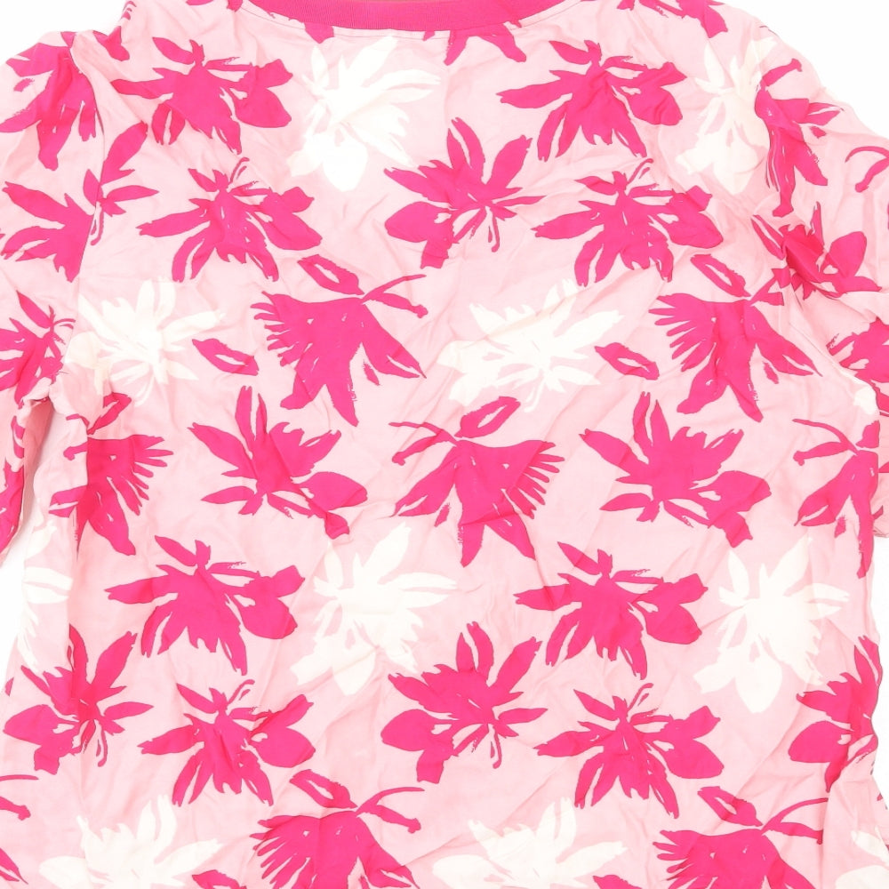 Womens UK Size M Preworn Pink Basic T-Shirt