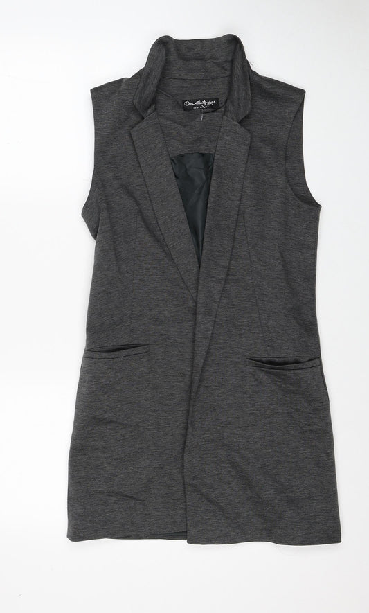Womens UK Size 8 Miss Selfridge Grey Gilet