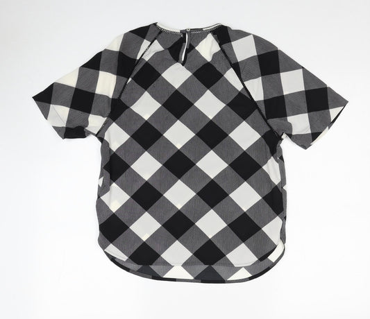 Womens UK Size 6 Marks and Spencer Black Basic Blouse