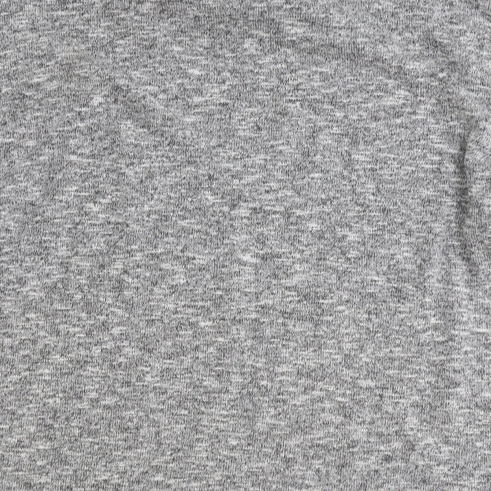 TU Womens Grey Collared Polyester Pullover Jumper Size 14