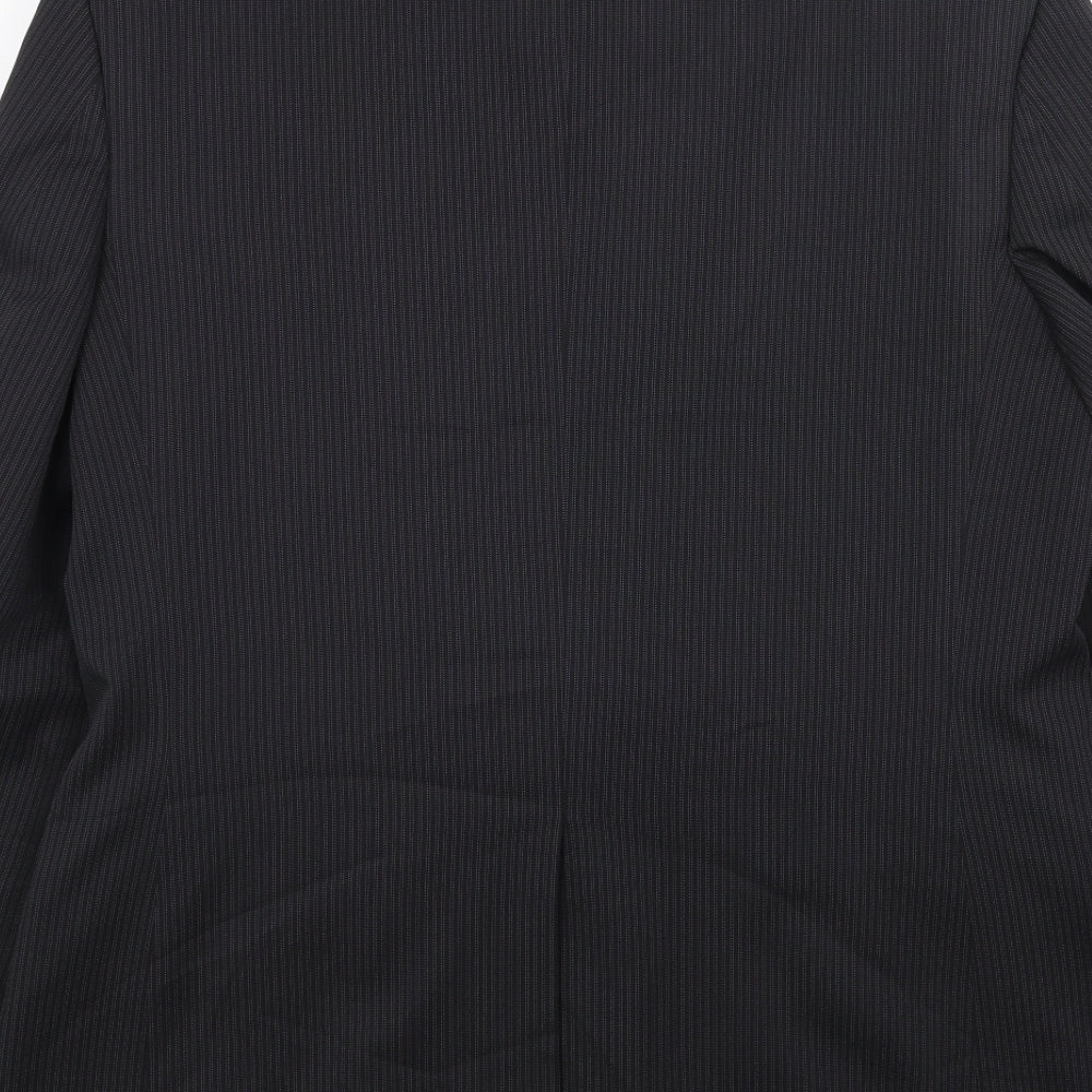 F&F Mens Black Viscose Jacket Blazer Size 40 Regular