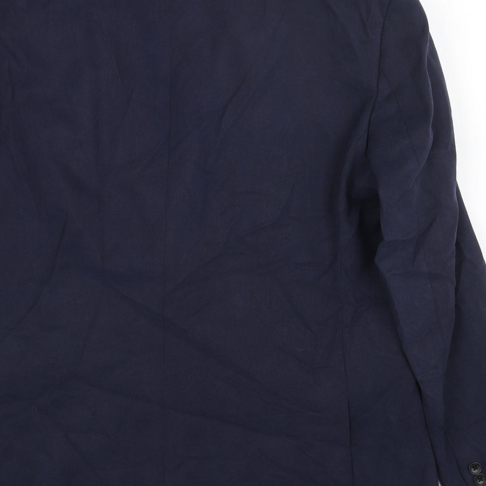 Mens UK Size 42 Marks and Spencer Regular Blue Suit Jacket