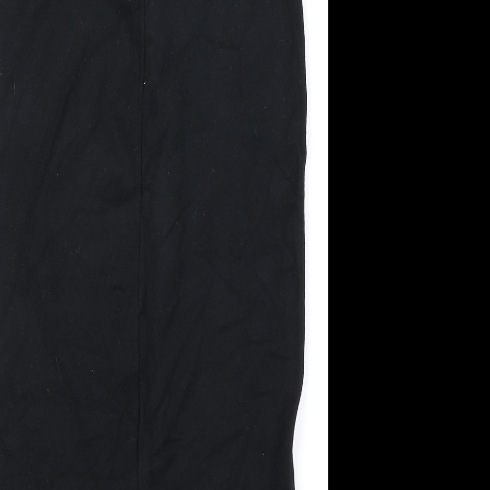 George Womens Black Viscose Straight & Pencil Skirt Size 8