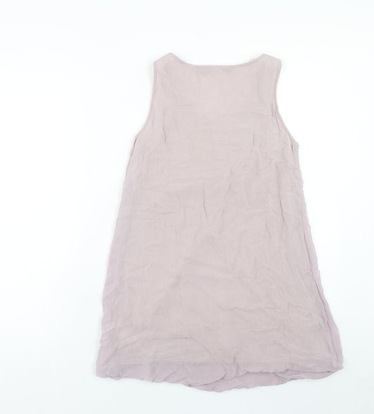 Womens UK Size XS Zara Purple Basic Tank