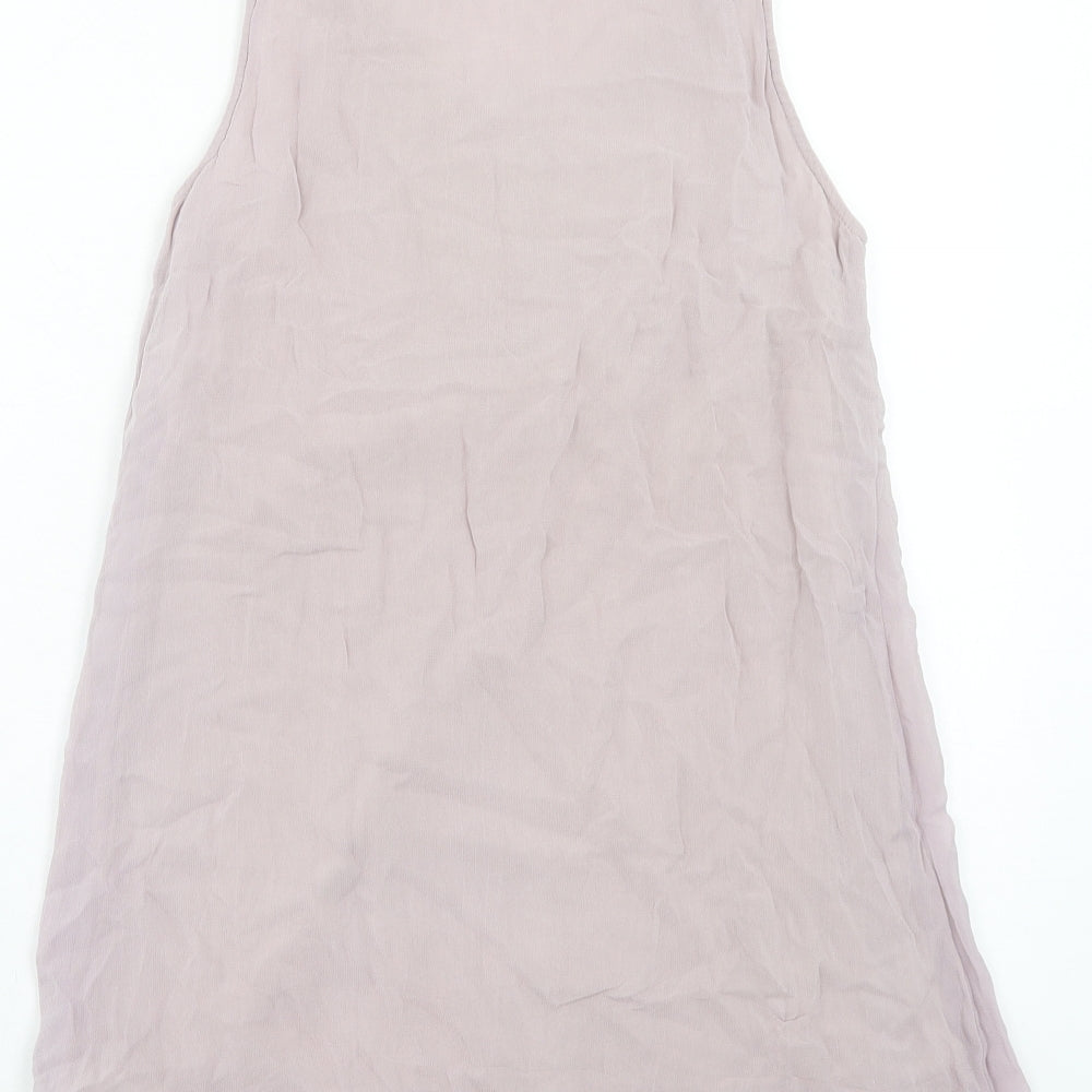 Womens UK Size XS Zara Purple Basic Tank