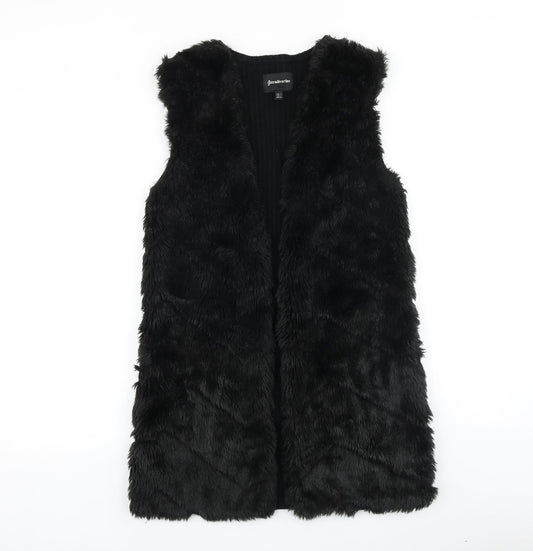 Womens UK Size S Stradivarius Black Gilet