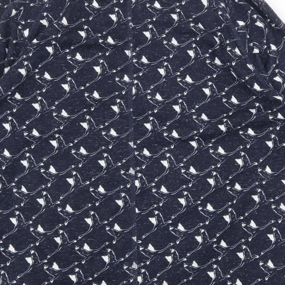 Womens UK Size 12 Marks and Spencer Blue Basic Blouse