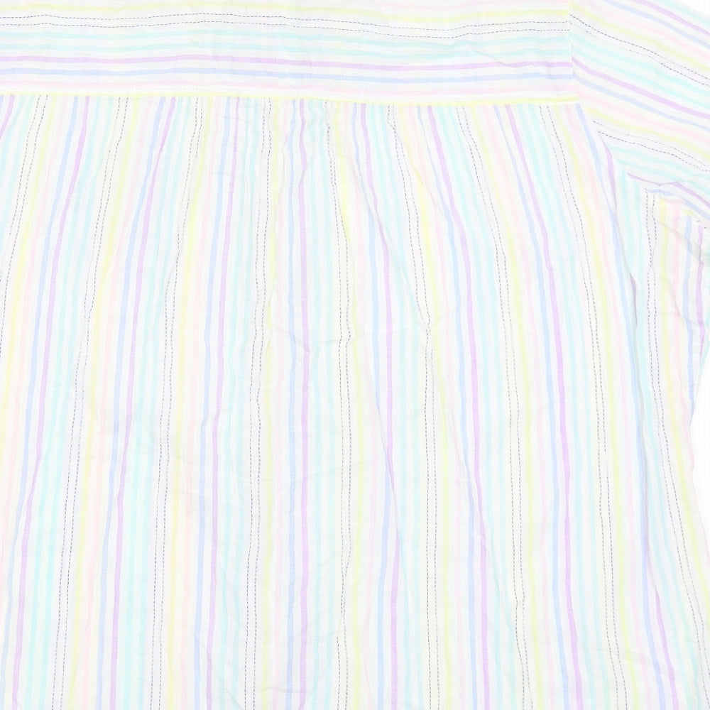 Womens UK Size 14 Marks and Spencer Multicoloured Basic Button-Up